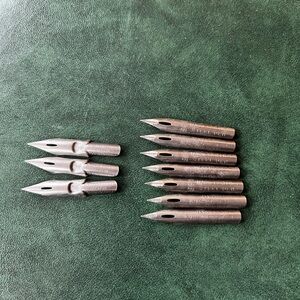 Set of 10 Mark Ferth’s Steel Pen & Howard Hunt Pen For Calligraphy Feather Pens